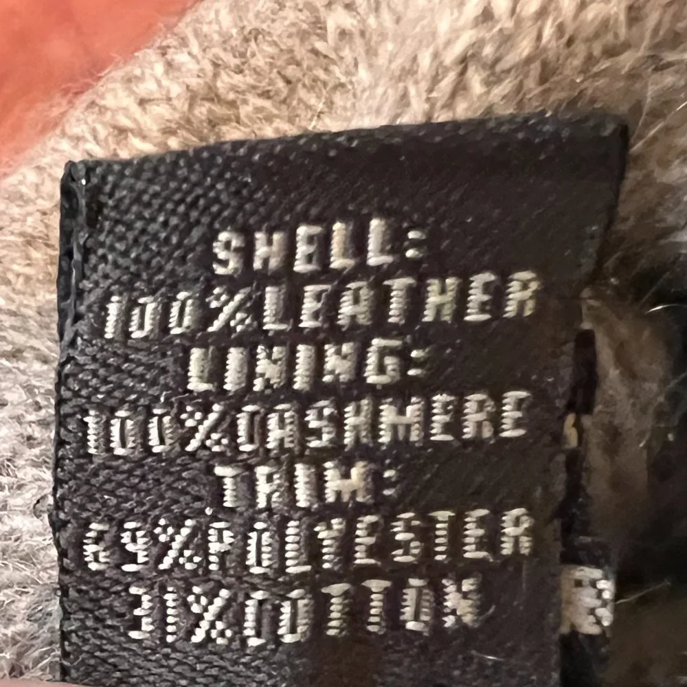 Coach gloves 6 1/2 brown tan